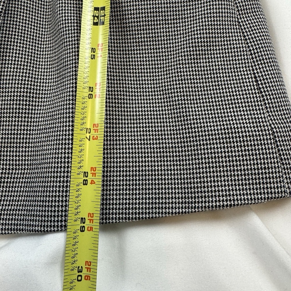 Mango MNG Houndstooth Belted Double Breasted Short Coat Size 8‎ Preppy Career - Picture 7 of 8